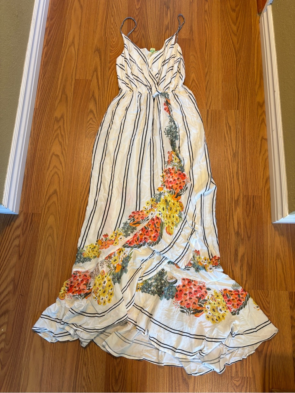 Farm Rio Floral Maxi Wrap Dress